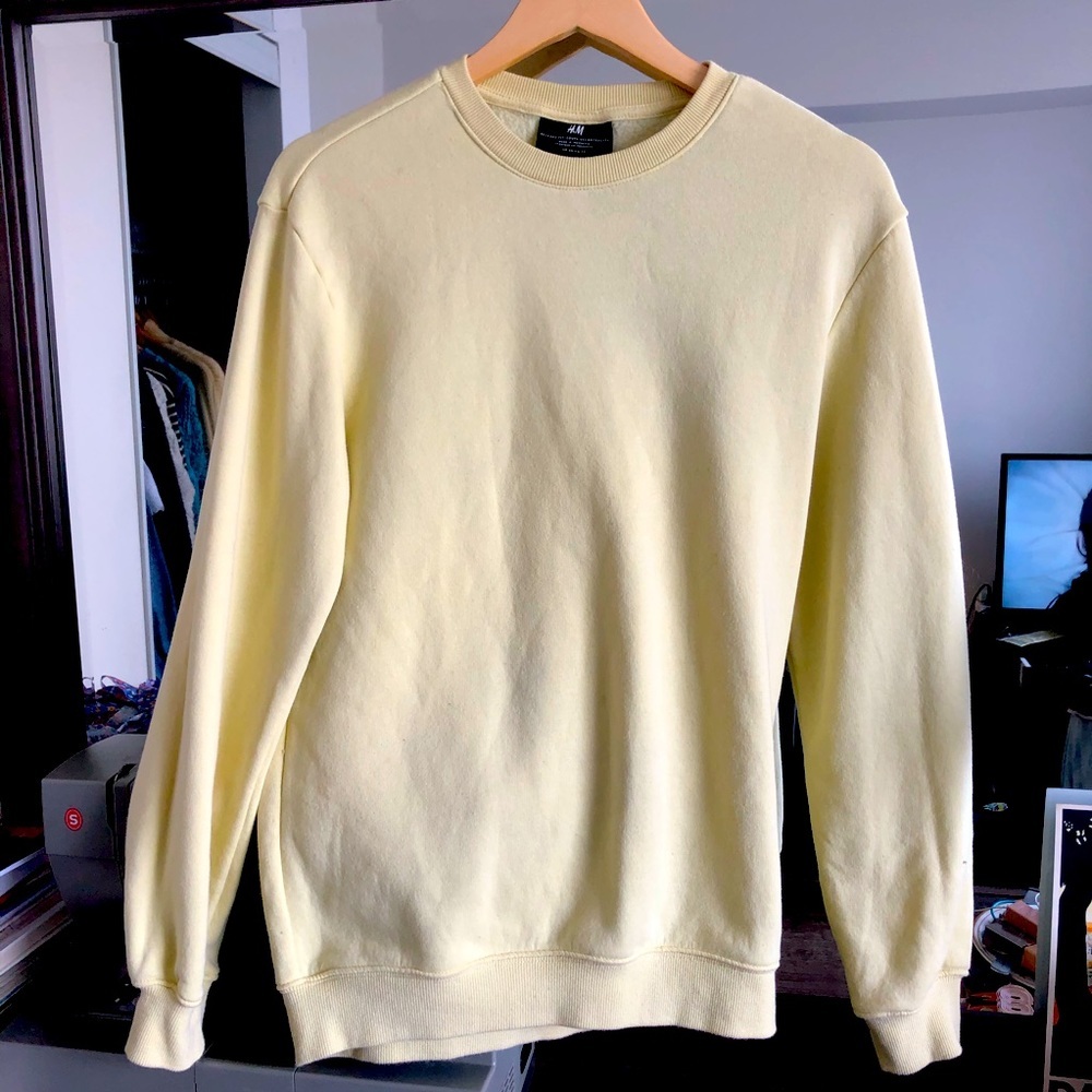 H&M Relax-fit Yellow Sweatshirt